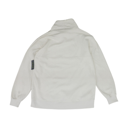 White Solid Sweatshirt Pullover