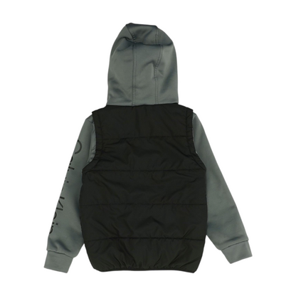 Black Color Block Jacket