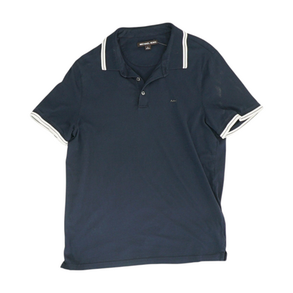 Navy Solid Short Sleeve Polo