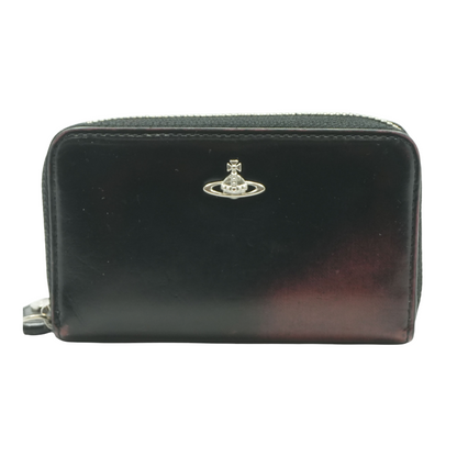 Black Zip Around Advan Compact Wallet