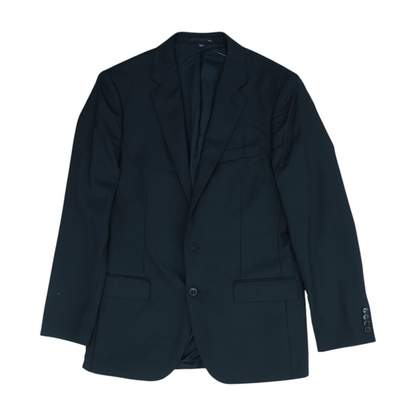 Black Solid Suit Jacket