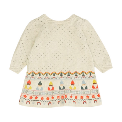 Beige Print Dress