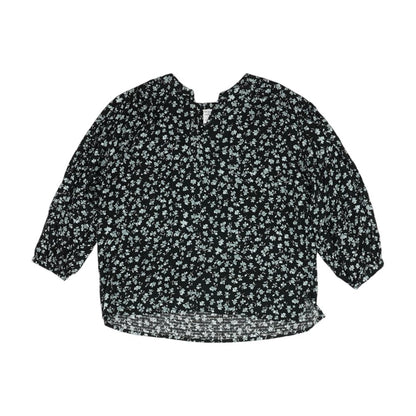 Black Floral Blouse