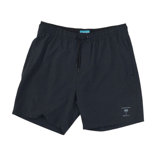 Gray Solid Swim Shorts