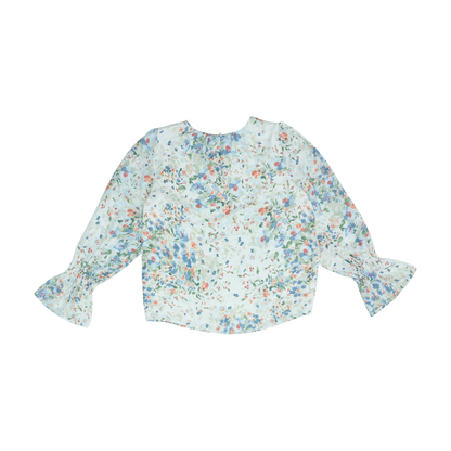 Beige Floral Blouse