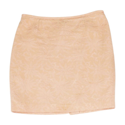 Peach Floral Midi Skirt