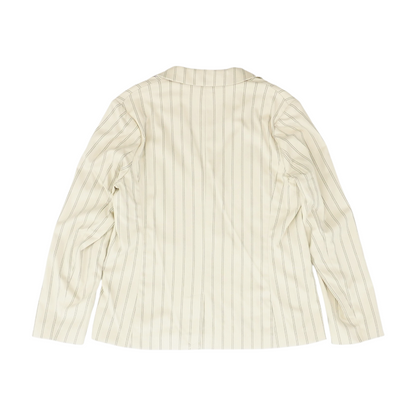 Tan Striped Blazer