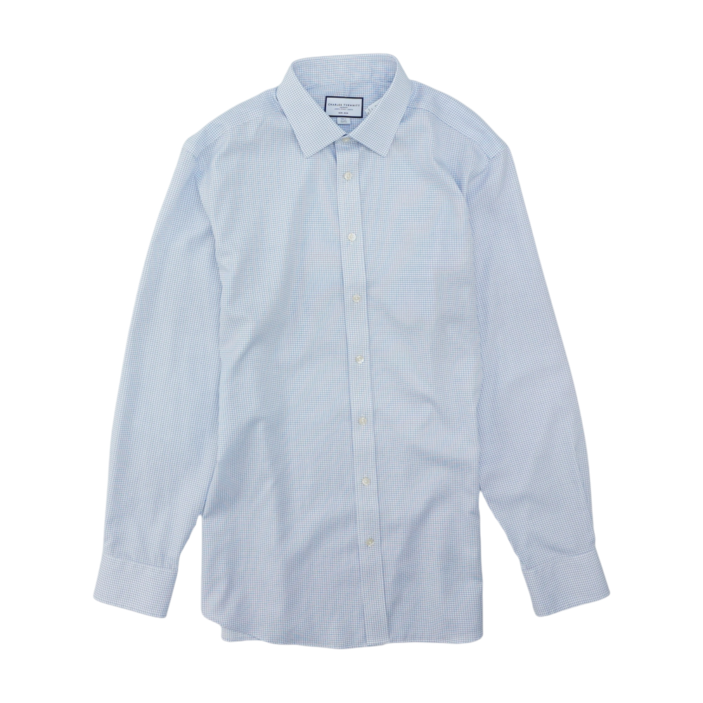 Blue Check Long Sleeve Button Down