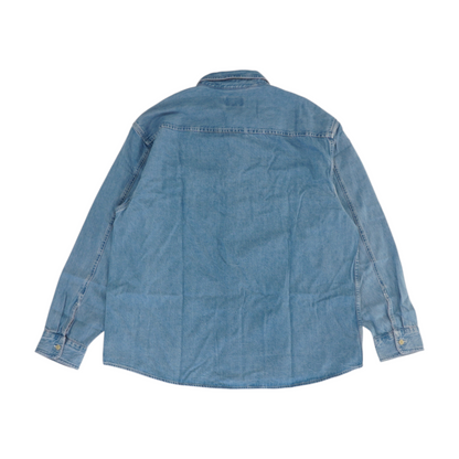 Blue Tall Solid Long Sleeve Button Down