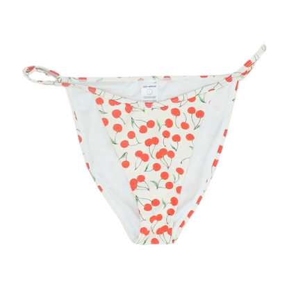 White Print Swim Bottom