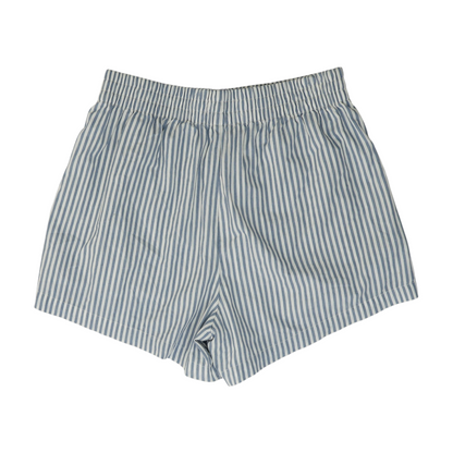 Blue Striped Chino Shorts