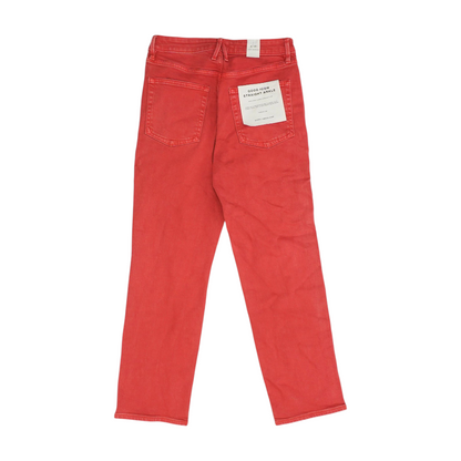 Red Straight Jeans