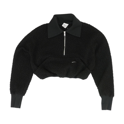 Black Solid 1/4 Zip Pullover