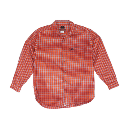 Red Plaid Long Sleeve Button Down
