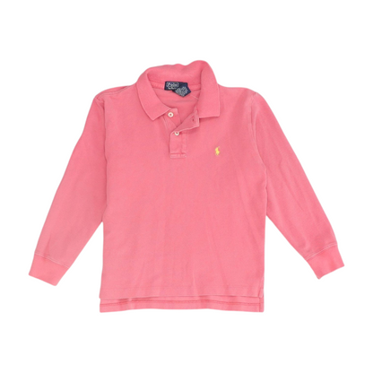 Pink Long Sleeve Polo