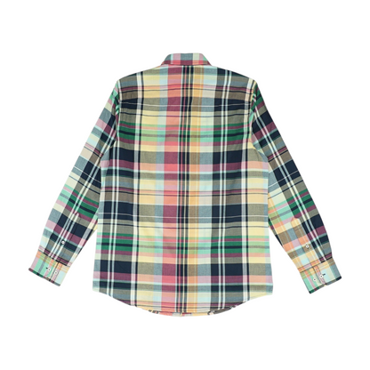 Multi Plaid Long Sleeve Button Down