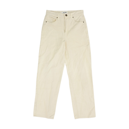 Beige Straight Jeans