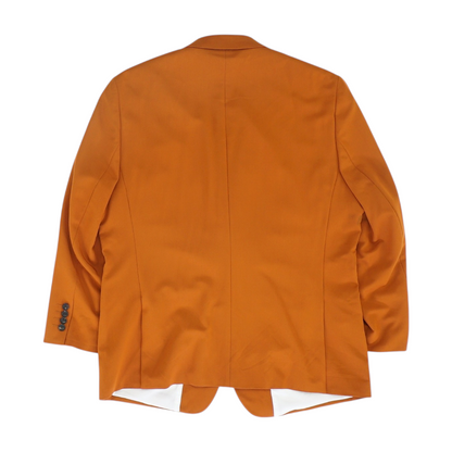 Orange Short Solid Sport Coat