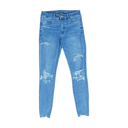 Blue Long Skinny Jeans