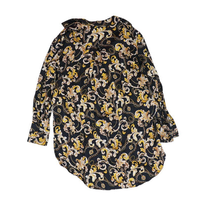Black Damask Button Down