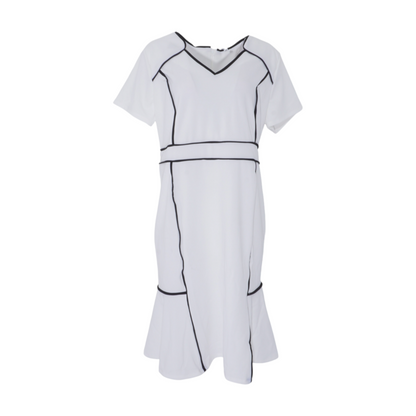 White Plus Midi Dress