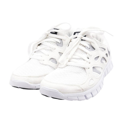 Free Run White Athletic Shoes