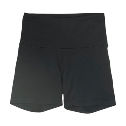 Black Solid Active Shorts