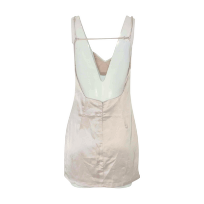 Beige Mini Dress