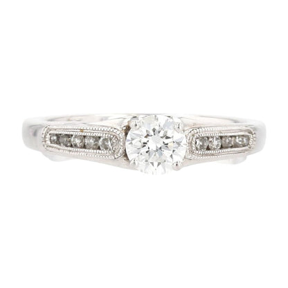 .50 ct 14K White Gold Round Diamond Diamond Engagement Ring