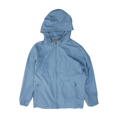 Blue Solid Rain Jacket