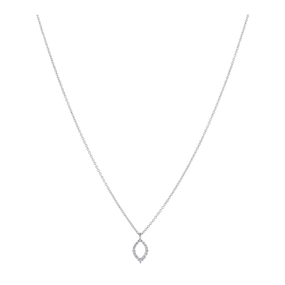 White Gold Diamond Pendant Necklace
