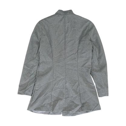 Gray Herringbone Blazer