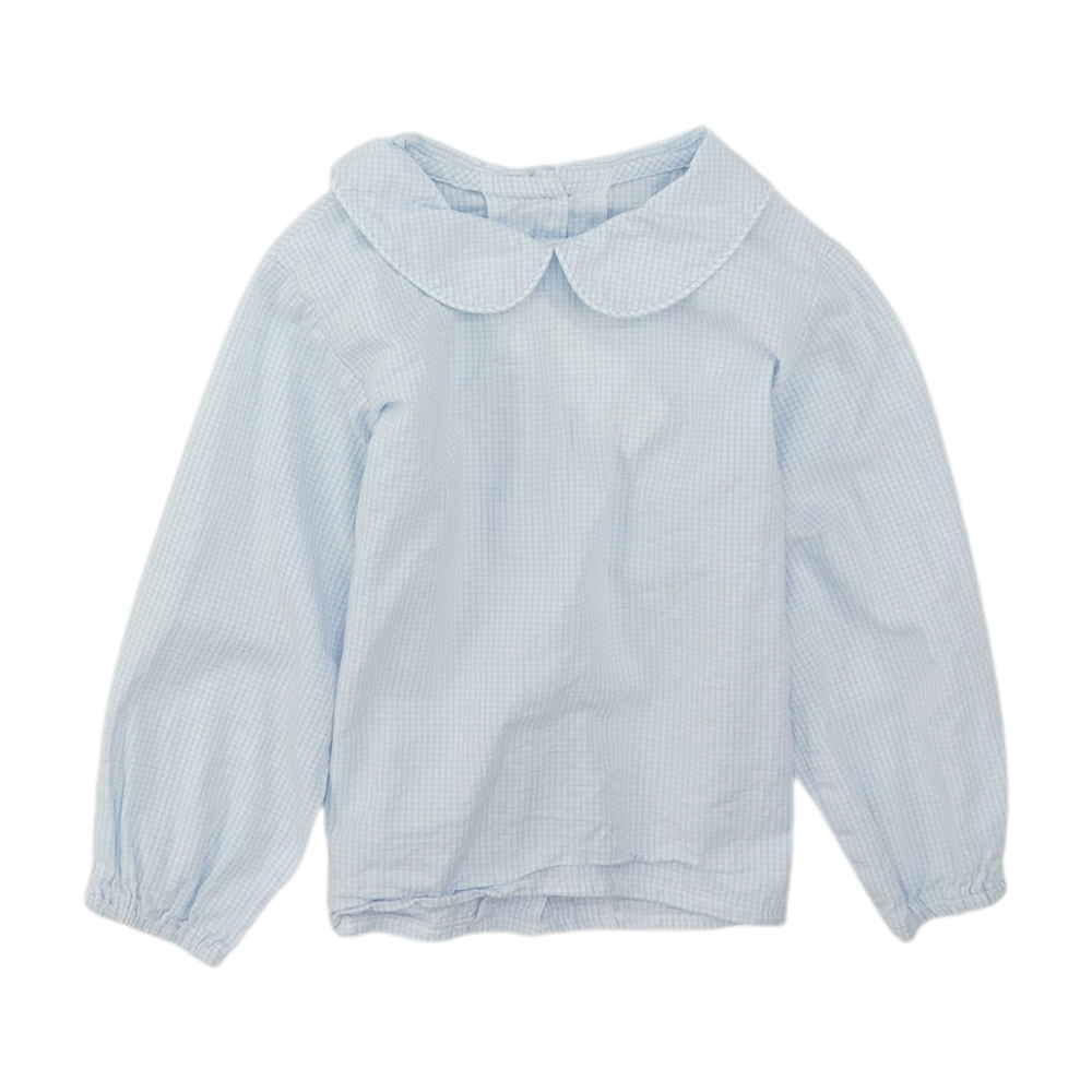 Blue Check Long Sleeve Button Down