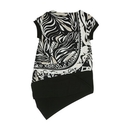 Black Print Blouse