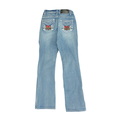 Blue Bootcut Jeans