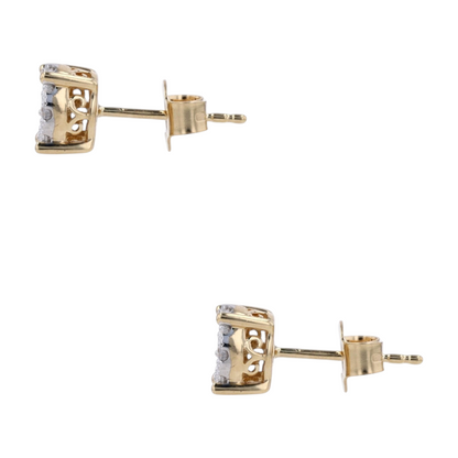 1/3 ctw 14K Yellow Gold Diamond Stud Earrings