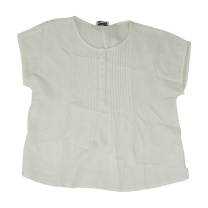 White Petite Blouse
