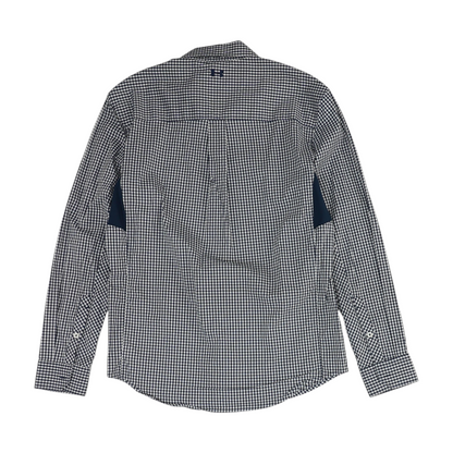 Navy Check Long Sleeve Button Down
