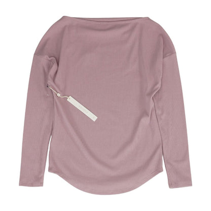 Lavender Solid Knit Top