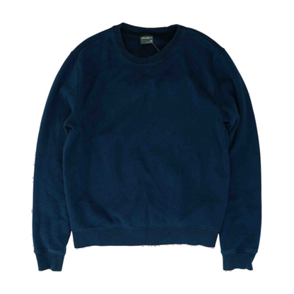 Navy Solid Sweatshirt Pullover