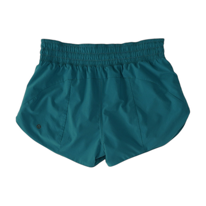 Green Solid Active Shorts