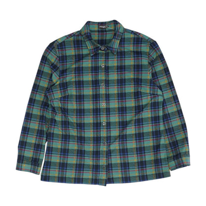 Green Plaid Flannel Button Down