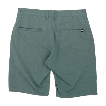 Green Striped Chino Shorts