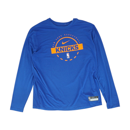 Blue New York Knicks Solid Active T-Shirt