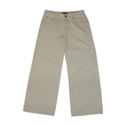 White Straight Jeans