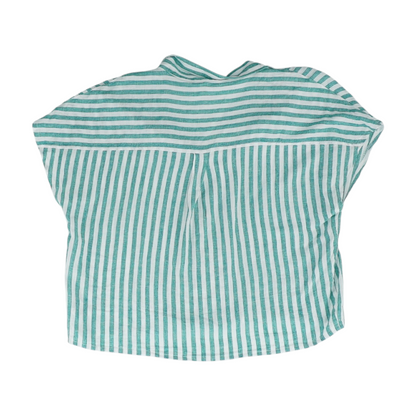Green Striped Button Down