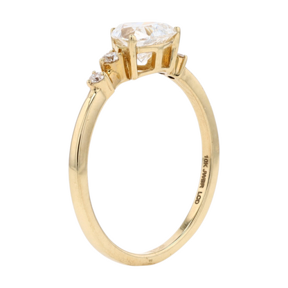 7/8 ctw 10K Yellow Gold Lab Grown Diamond Engagement Ring