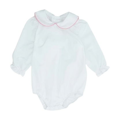 White Long Sleeve One-Piece