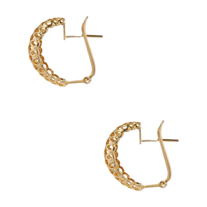 14K Yellow Gold Drop Earrings