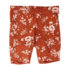 Brown Floral Active Shorts